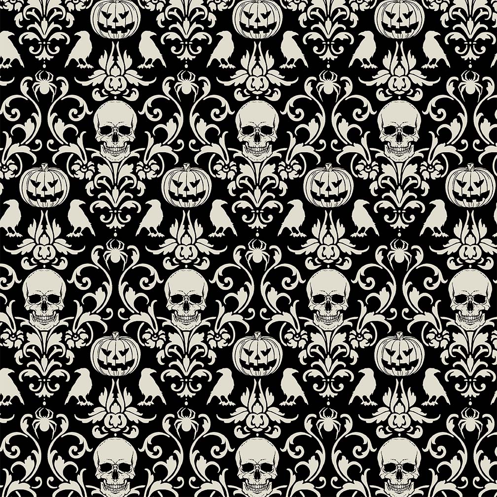Spooky Damask-DCX12280-Black