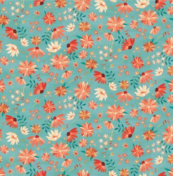 Desert Blooms-Ddc12495-Turquoise Desert Blooms-Ddc12495-Turquoise