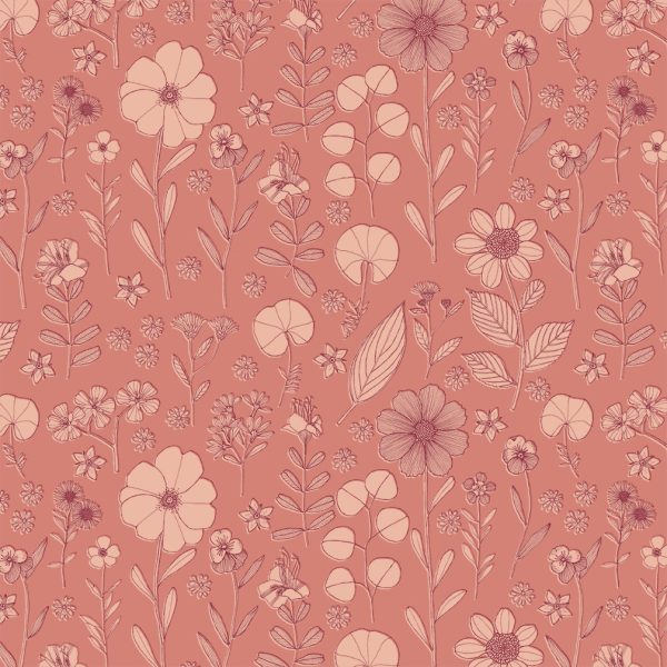 Prairie Flower-DDC12502-Coral Prairie Flower-DDC12502-Coral