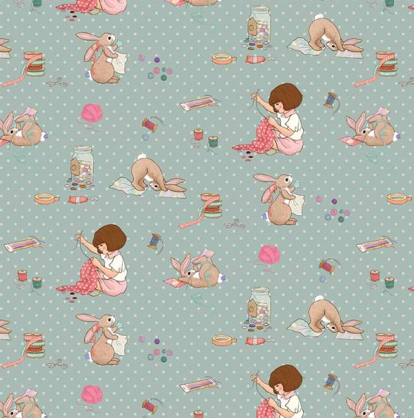 Let'S Sew-DDC12785-Mint Let'S Sew-DDC12785-Mint